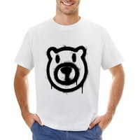 Majica sprej obojeni grafiti medvjedi ikona ulica ulica Art Tee Muška moda