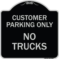 Sim serijskog znaka dizajnera - rezervisanog parkirališta Parking za kupce Samo Nema kamiona