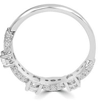 Pompeii CT Vintage Diamond Wedding Ring 14k bijelo zlato