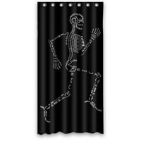 Ganma Funny Pokretanje skeleta za zavjese od poliestera za tuširanje, zavjesa za tuširanje kupaonica
