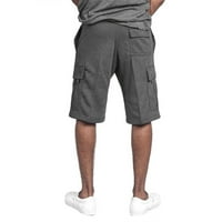 Cacomomrkark PI muške kratke hlače Muški novi stil pamučni multi džepni kombinezoni šorc hlače pantalone