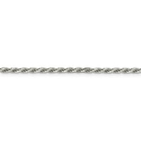 Ogrlica od lanaca uže od dijamantske konopce u srebru sterlinga