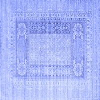 Ahgly Company u zatvorenom pravokutniku Sažetak Plava prostirke savremene površine, 3 '5'