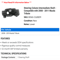 Sredstvo za upravljanje stupcem - kompatibilan sa - Mazda Tribute 2010