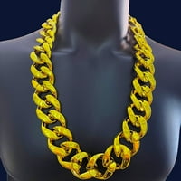 Ogrlica od zlatnog lanca HIP hop debeli veliki zlatni lanac Veliki Chunky ogrlice Punk reper lanci kostim