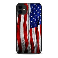 Koža za Apple iPhone kože naljepnice naljepnice vinilnih naljepnica - američka zastava na drvu