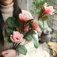 Yuehao umjetno cvijeće Umjetno cvijeće Leaf Magnolia cvjetna vjenčana bouquet Party Dom Decor PK Početna