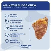 Downtown za kućne ljubimce zamrzavanje sušenog pasa žvaka i psa poslasti pileće srce oz