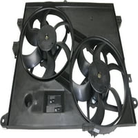 Sklop ventilatora za hlađenje kompatibilan je sa Saturn Vue 2008-2010 Captiva Sport Dual Fan