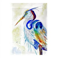 12. In. Watercolor Heron Flag
