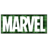 Junior's Marvel St. Patrickov dan Green Marvel logo Grafički tee bijeli veliki