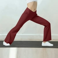 Ženske joge hlače Žene visokog struka Pant meka sport joga gamaše vježbanje trčanja pantalone hlače