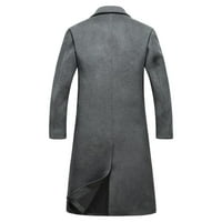 Muški casual kaput modne poslovne duge vitke jakne od kaputa od jakne tanke vjetroelektrane jakne muškarci