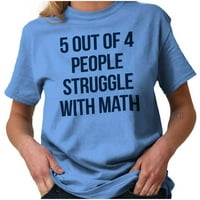 Smiješni ljudi se bore sa matematičkim muškim grafičkom majicom Tees Brisco brendovi L