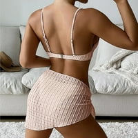 Penskaiy ženska seksi visoka kontrastna kontrasta sa grudima Medini bikini set Solid kupaćim kosiju