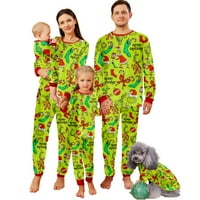 Grinch Porodica koja odgovara trodijelnim pidžamim set za odrasle - dijete, mama