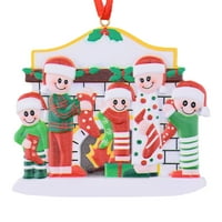 YoHome Personalizirani obiteljski Božićni Xmas Tree Bauble Decoration Ornament Porodični Božićni odmor