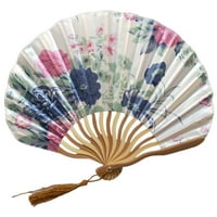 Kineski stil ručni ventilator bambusovog papira sa sklopivim ventilatorima