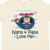 Inktastična Nana i tata Love Me Grandson poklon Toddler Boy Girl majica