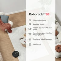 Roborock® S robot usisavač i sonic brisanje s dueroller četkom, PA i izbjegavanjem prepreka
