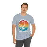 Ribolovna majica, košulja za ljubitelje ribolova, ribolovni poklon, tečno govorim u ribolovu