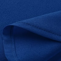 REJLUN Žene Ljeto TOP V rect T majice Šifon tenkovi Ležerne prilike pulover modni odmor Tee Navy Blue