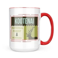 Neonblond National Us Forest Kootenai National Forest kripka poklon za ljubitelje čaja za kavu