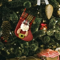 Kuglice od vrata za dječju sobu visi na božićnoj boji Božićni ukrasi Kreativna sorta božićne čarape