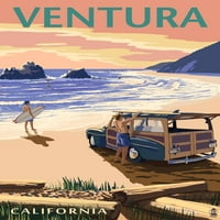FL OZ Keramička krigla, Ventura, Kalifornija, Woody na plaži, perilicu posuđa i mikrovalna pećnica