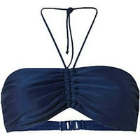 Ženski kupaći kostimi Ženski Ljetni MI i utakmicu Plain Bikini Bandeau Top kupaći kostimi za plažu tamnoplava