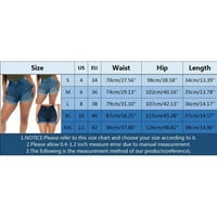 Leey-World Workout Shorts Žene Žene Ženske traper traperice za traperice u džepu traperica kratke hlače