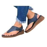 Woobling dame ženske klinove flip flops comfy kopče platform cipele ljetne sandale 4.5-11.5