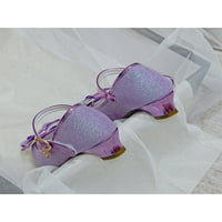 Avamo Girls Mary Jane Bowknot Haljina cipele Glitter Princess cipela jednoobrazna školska ležerna Pruška