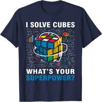 Rešavanje kockica Superpower Funny Speed ​​Cubska majica