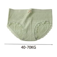 Entyinea čipka donje rublje za žene plus veličine prozračne pamučne mrežice kratka donje rublje zelena