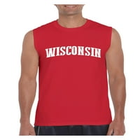 Muška grafička majica bez rukava - Milwaukee Wisconsin