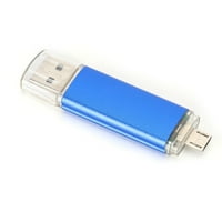 Flash Drive Mini Metal U disk Metal U disk USB Flash Drive U disk OTG Bright Blue Dualhead Mini Metal