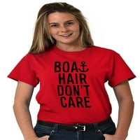 Kosa za brod nije briga okeanu vibraci slatka ženska grafička majica majica ties brisco brendovi l