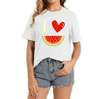 Ljetni odmor za letnje od melona za odmor voće voće voće Ženska grafička majica - Modna štampačka majica