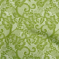Onuone pamuk poplin svijetlo zelene tkanine čipke cvjetni prekrivajući zalihe ispisa šivaće tkanine