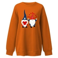 Giligiliso Žene vrhovi pulover Dayes's Day za Valentinovo Moda Love Ispisana labava bluza s dugim rukavima