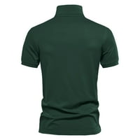 Muška majica Ljeto Muškarci Performanse Micro elastični kratki rukav Golf kratki rukav TOP zeleni s